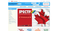 Desktop Screenshot of ca.montessorioutlet.com